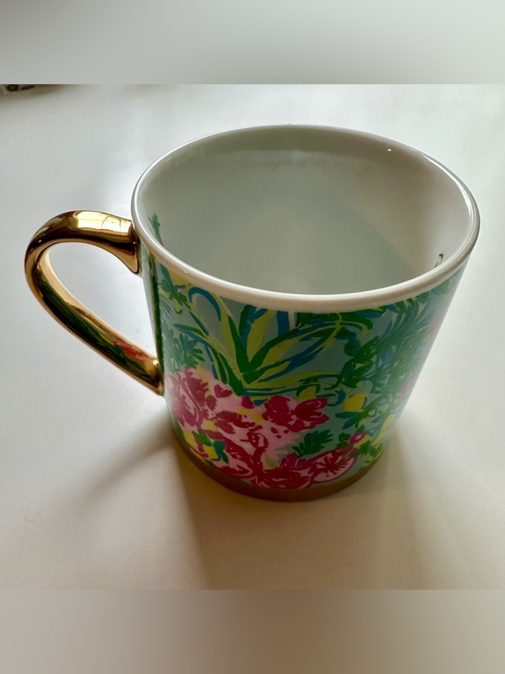 🆕 Lilly Pulitzer Pineapple of My Eye Floral Mug (New in Box) - Picture 3 of 4